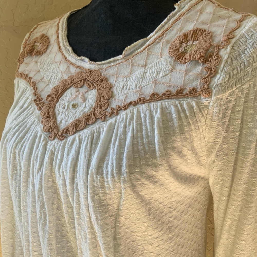 SOLD: Free People Embroidered Blouse